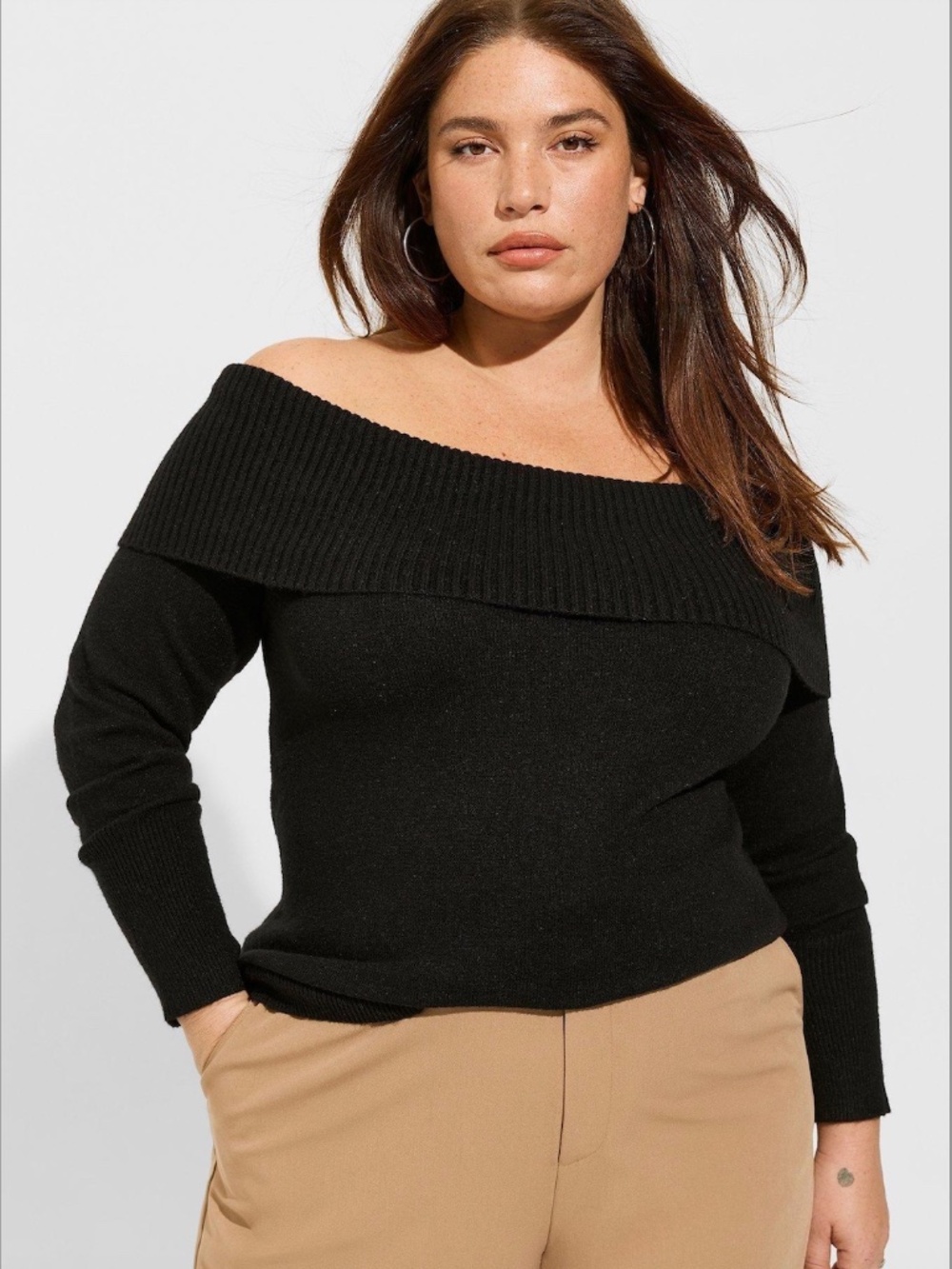 Pullover Off Shoulder Sweater - NEW WITH TAGS